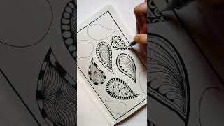 Zentangle inspired Unique art || Full tutorial✔️ || For beginners||