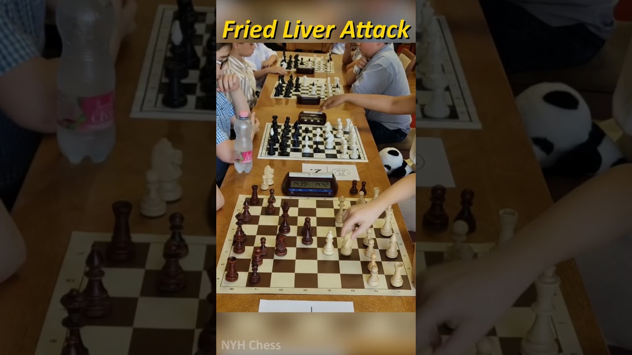 Punish greedy fried liver attackers with black. #chess #gothamchess #c, you have to know this chess