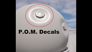 Parallax Occlusion Mapping Decals (Using Custom Decal Response) UE5