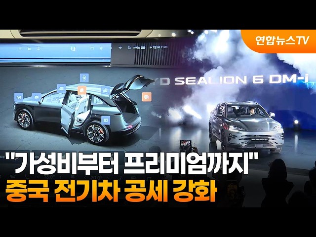 "가성비부터 프리미엄까지"…중국 전기차 공세 강화 / 연합뉴스TV (YonhapnewsTV)