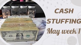 Cash Stuffing May Week 1 | Weekly Cash Stuffing | Cash Budget | Michelle Marie Budgets