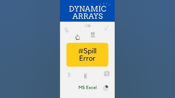 How to resolve the SPILL error while working with dynamic arrays