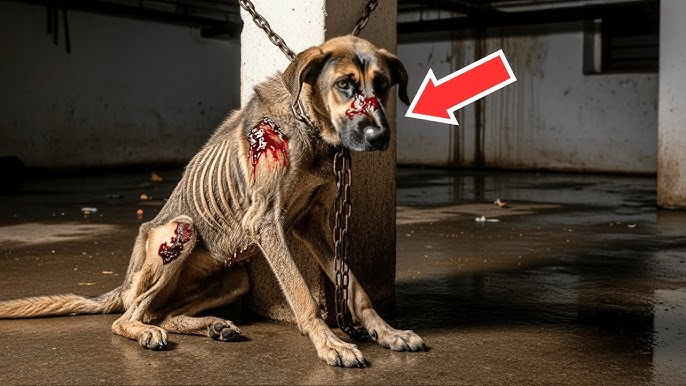 German Shepherd Dog Chained In A Dark Cellar For 5 Years, The Secret Behind  It Shocks The Whole Town - YouTube