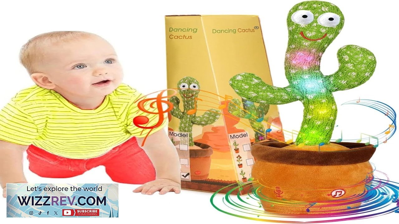 Dancing Cactus Baby Toys 6 to 12 Months Talking Cactus Toys Repeats