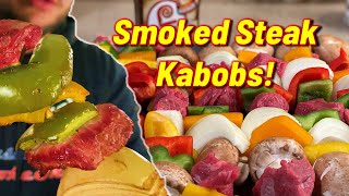 Pit Boss Pellet Smoker Steak Kabobs!