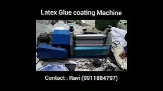 Latex Glue coating machine