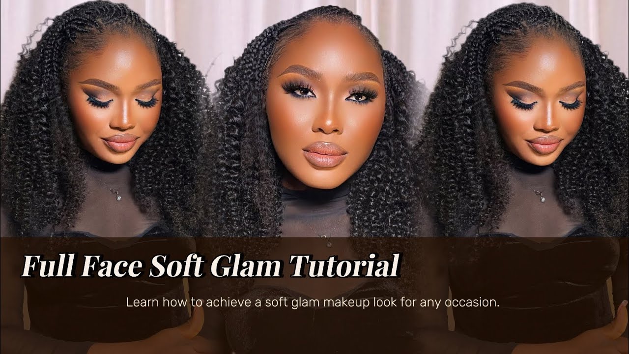HOW TO DO A SOFT GLAM MAKEUP ON DARK SKIN / VERY DETAILED TUTORIAL FOR ...