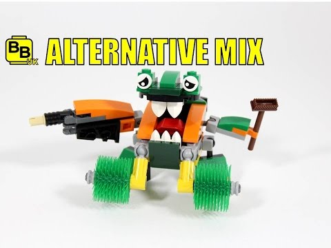 LEGO MIXELS SERIES 9 SPINZA & SWEEPZ ALTERNATIVE MIX CLEANZY - YouTube