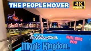 The People Mover At Night Full Ride 4K Pov Magic Kingdom Walt Disney World Rides