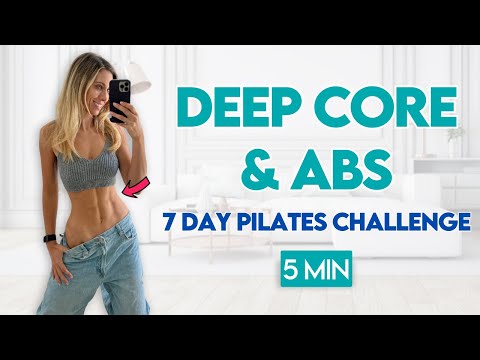 Strengthen Your Deep Core (Intense Abs Burn) | 5 min Pilates Workout