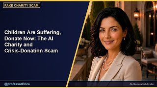 Children Are Suffering, Donate Now: The AI Charity and Crisis-Donation Scam
