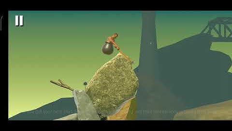 Getting Over It - Mobile Android Game - Playing for the first time