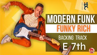 Funk guitar Backing track (Cory Wong Style) - Funky Rich in E dominant (120 bpm)