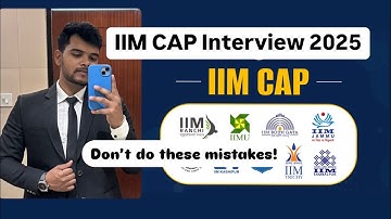 IIM CAP WAT PI - Interview Experience 2025