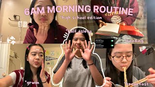 my 2 HOURS 6AM SCHOOL MORNING ROUTINE  (productive and chaotic!!)