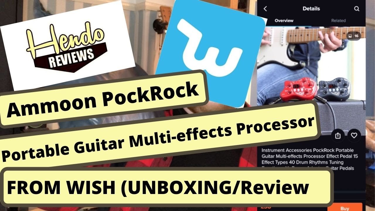 Ammoon PockRock Portable Guitar Multieffects Processor From WISH (Unboxing/Review) YouTube