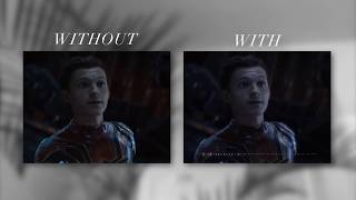 with and without effects / editing comparison