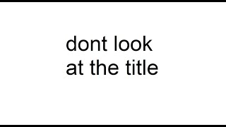 do not click this video :)