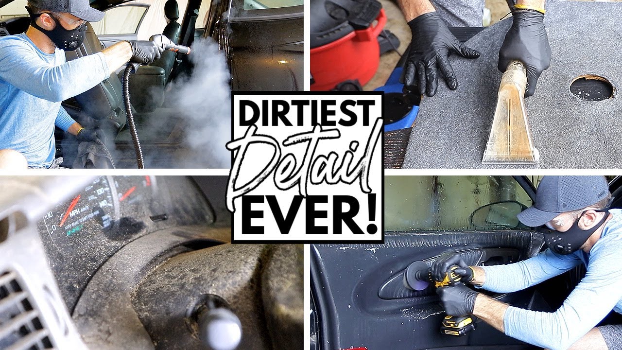 Cleaning The Dirtiest Car Interior Ever Complete Disaster Full Interior Car Detailing Series Ep 10