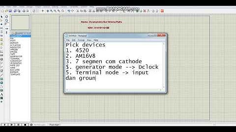 Simulasi Menggunakan Komponen Generic Array Logic (AM16V8) Proteus 7