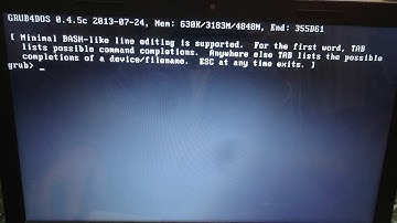anyone know how to solve it grub4dos 0.4.5c