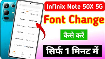 Infinix note 50x 5G me font style kaise change kare | how to change font style in infinix note 50x