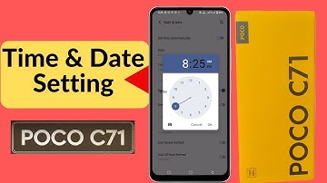 how to set date and time in poco c71 | poco c71 me date and time set kaise kare