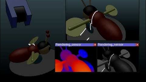 Robot Simulator: Laser Stripe Scanner Demo in V-REP