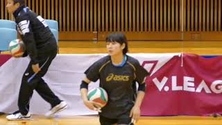 アクアフェアリーズ 大盛梢 Kozue Ohmori　vs 柏　試合前チーム練習　2017 02 18