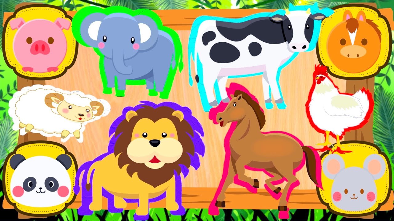 子供向け動画 この動物のなきごえはだーれ １歳２歳３歳 知育 キッズアニメ 動物園 Animal Animation For Kids Youtube