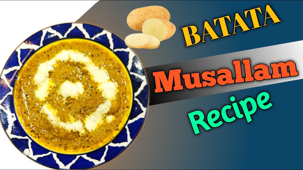 Batata Musallam Quick Recipe Tarla Dalal's Recipe YouTube
