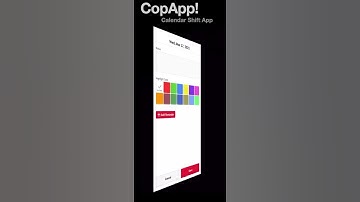 CopApp Shift Calendar Schedule App