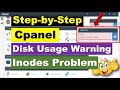 Cpanel - Disk Usage Warning & Inodes Problem |How to Reduce or Control [Urdu/Hindi/English Captions]