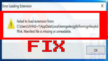 How to fix Failed to load extension from manifest file is missing or unreadable in google chrome