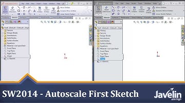SolidWorks 2014 Tutorial: Auto-Scale First Sketch