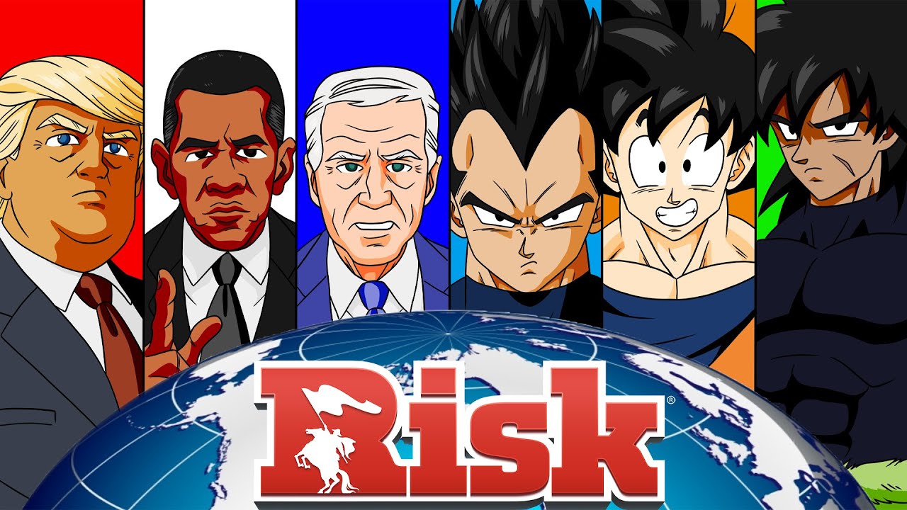 Vegeta Goku Broly And US Presidents Play: RISK Global Domination
