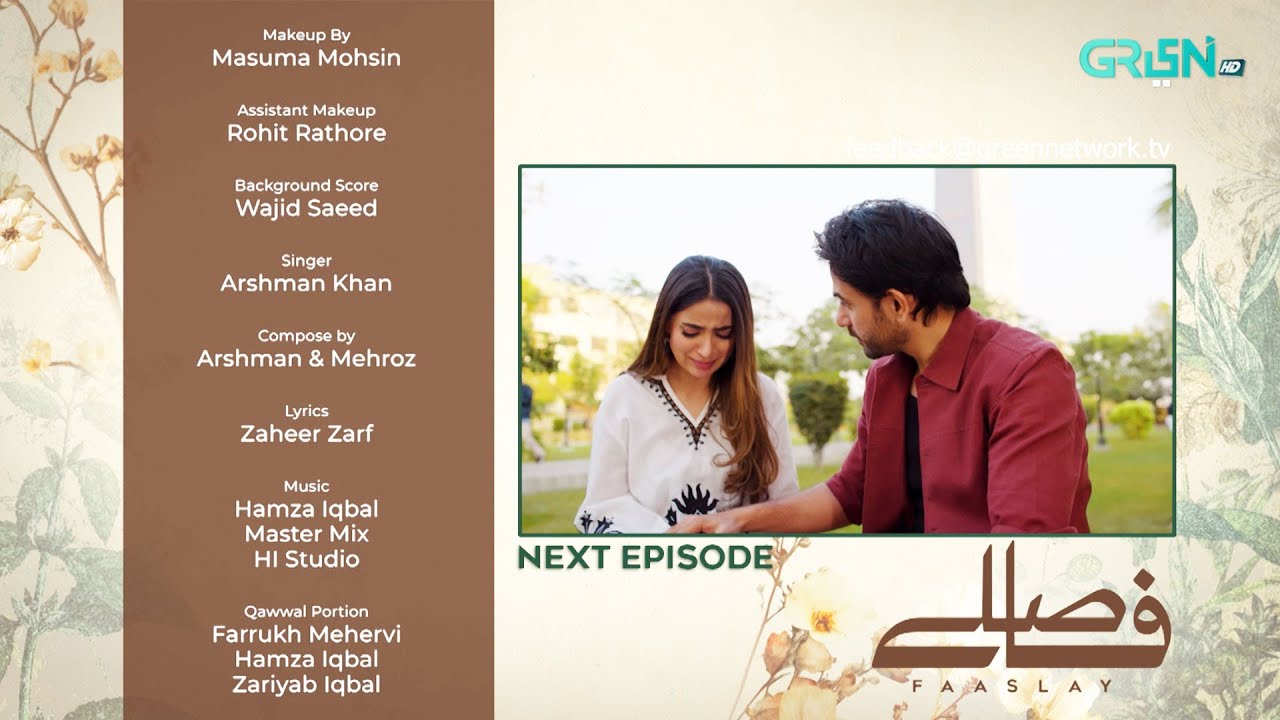 Faaslay : Episode 28 Teaser | Ali Ansari - Saboor Ali | Green TV Dramas
