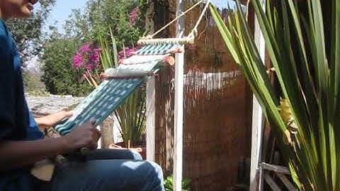 How to weave on a Practice Backstrap Loom 5 - Parts of the Loom