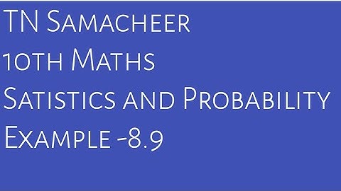 10th maths Example 8.9 ll maths ll tamil