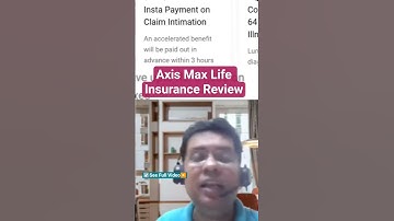✨Max Life Term Plan Review | Max Life Term Insurance Review | Axis Max Life Insurance Review