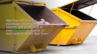 Using Skip Bins for Event Waste Management
