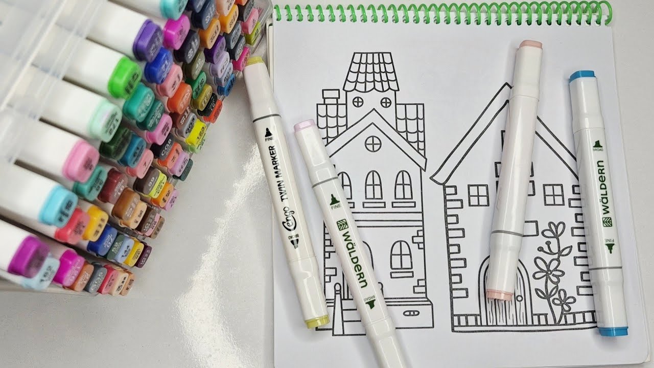 🎀 ASMR Cozy Cottage Coloring | Cute & Calm Night Routine – QAMAR