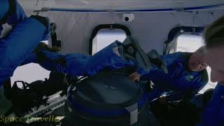 Oh Wow ! Blue Origin NS 18 Crew Enjoy  Zero Gravity in Capsule