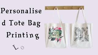Personalised Tote Bag Printing London- T Shirt Printing London