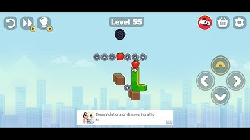 Snake Puzzle Slither to Eat  Level 55 walkthrough Solution | Gameplay 