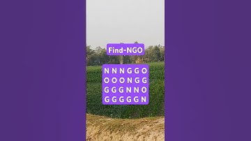 Observation Visual Test: 5 Seconds ForYou To Spot NGO. Try Your Skills! #search #puzzle #shorts