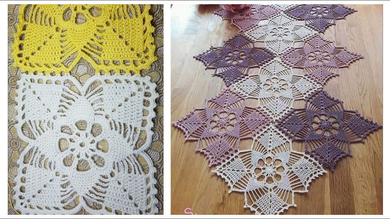 مفرش الألوان الجميلة من وحدة متعددة الاستخدامات الجزء الثاني 2 Crochet doily easy