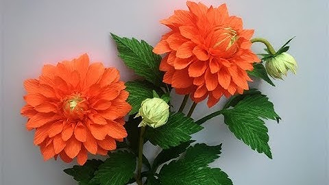 ABC TV | How To Make Dahlia Paper Flower From Crepe Paper #2 - Craft Tutorial