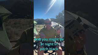 Beware of Red Lights While Camping at Night