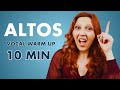 Vocal warm up exercises for ALTOS (10 min)